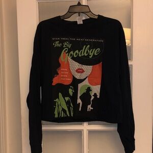 Star Trek TNG "Ep. 112 The Big Goodbye" Long Sleeve Tee large see pics